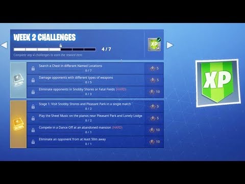 Fortnite WEEK 2 CHALLENGES GUIDE! - SECRET Banner Location (Fortnite Battle Royale Season 7)