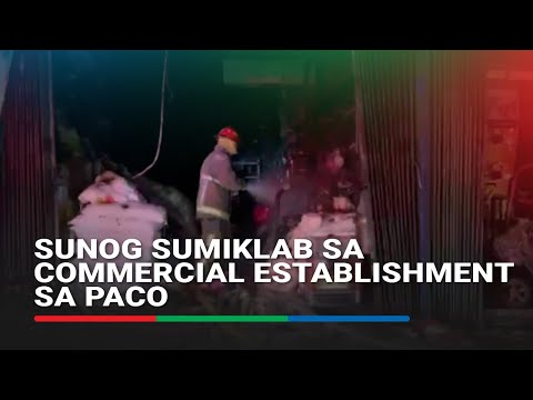 Sunog sumiklab sa commercial establishment sa Paco