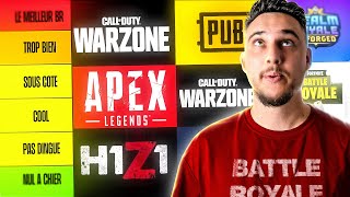 La tier list du meilleur jeu Battle Royale