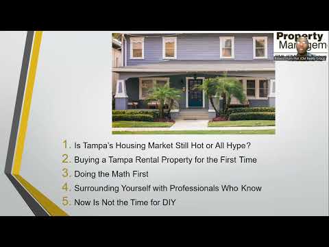 Tampa’s Hot Housing Market: What Every First-Time Property Investor Should Know
