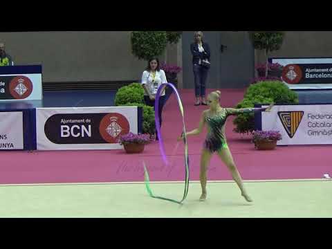 Kseniya MOUSTAFAEVA (FRA) ribbon - 2017 Trofeu de Barcelona