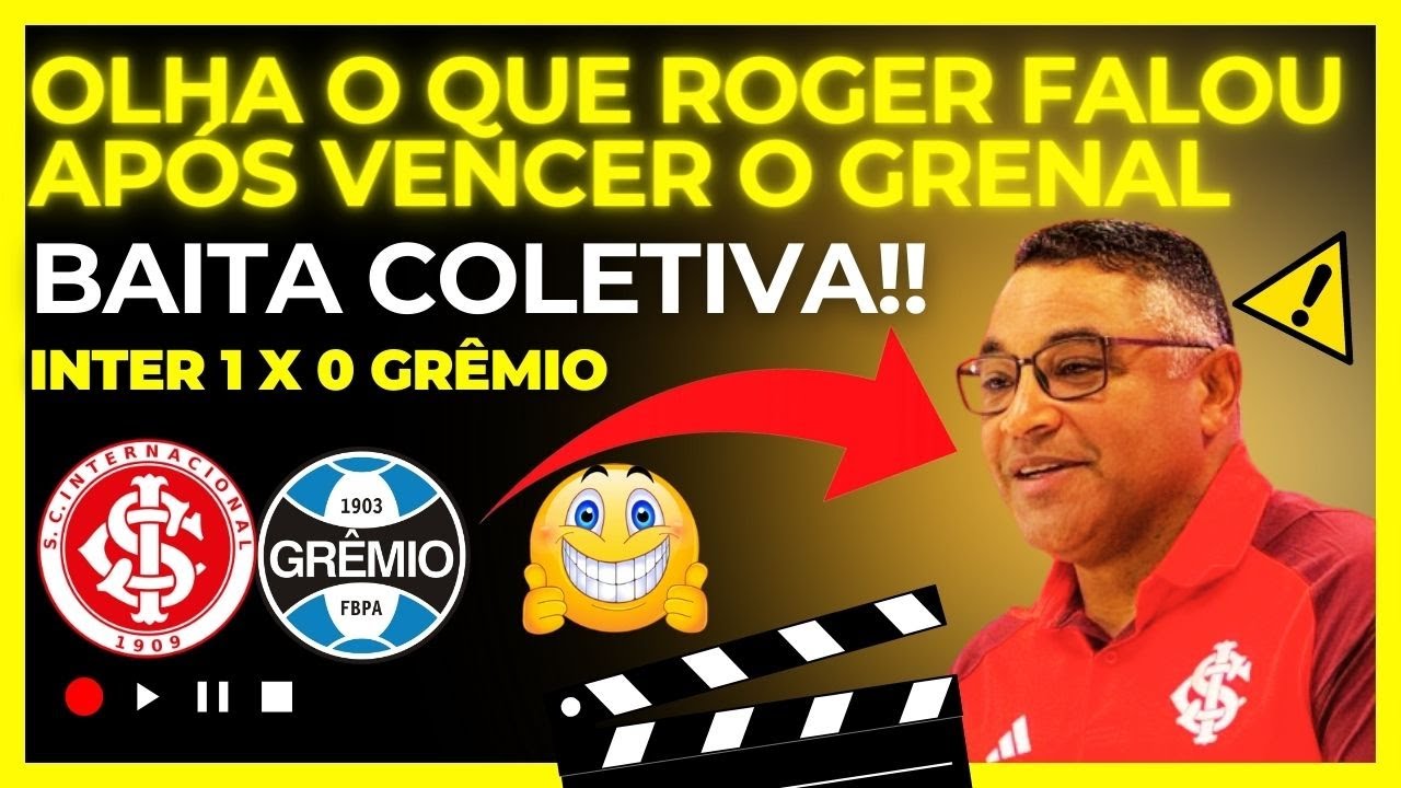 ROGER DA AULA DE FUTEBOL E NA COLETIVA PARA O PORTALLUPI E A GREMISTADA VAI A LOUCURA! 🤭