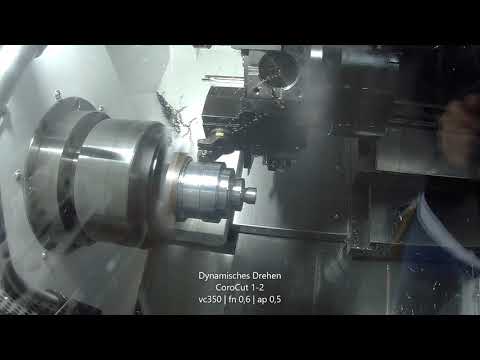 06 Dynamisches Drehen CoroCut 1 2 vc350 ap0,5 fn0,6