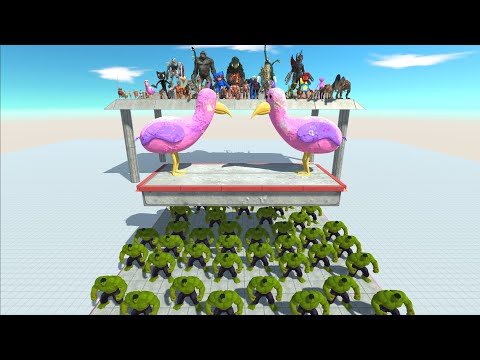 Creepy Monster Fighting Himself On Hulk - Animal Revolt Battle Simulator