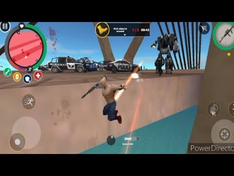 Rope Hero: Vice Town (Rope Hero on Army Base) Rope Hero Drive Assault Machine - Android Gameplay HD