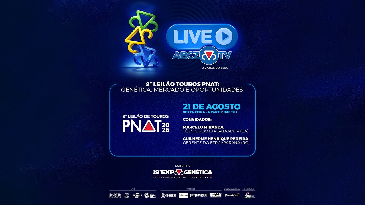 19ª Expogenética - LIVE LEILÃO PNAT 2026