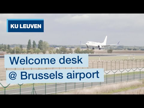 Welcoming international students: KU Leuven welcome desk at Brussels Airport | Study in Belgium