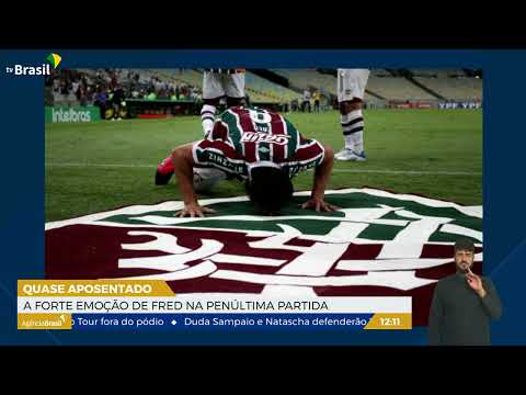 RJ l Fred se emociona em partida contra o Corinthians