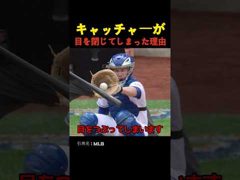 キャッチャーが目を閉じてしまった理由