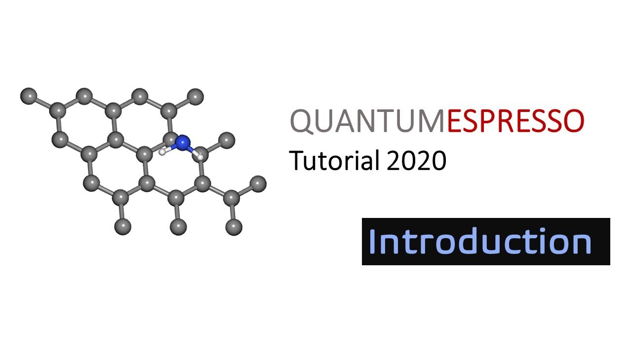 QUANTUMESPRESSO Tutorial 2020: An Introduction