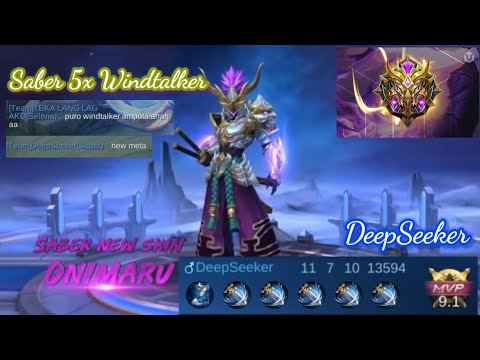 Saber 5x Windtalker/MVP OP/New Meta😎🤣 By DeepSeeker