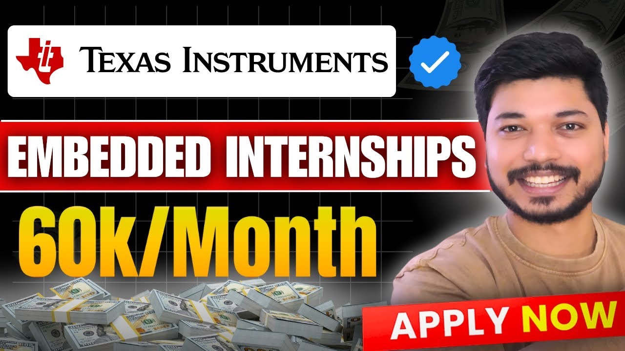 Embedded Internships 2025: Texas Instruments Bengaluru Hiring! No Experience? Watch This! 🚀