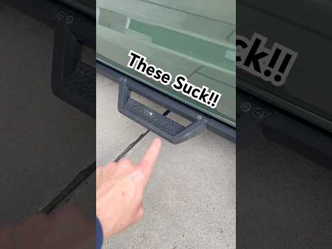 😬New Nissan Frontier Running Boards are Trash!! #nissantrucks #nissan #runningboards #sidesteps