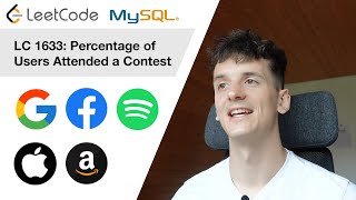 YouTube video 'LeetCode 1633: Percentage of Users Attended a Contest [SQL]'