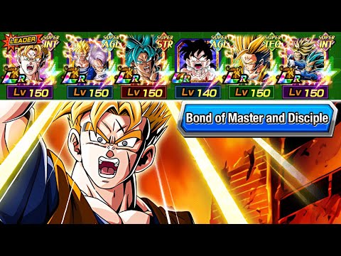 220% LEADER SKILL BOND OF MASTER AND DISCIPLE TEAM SHOWCASE! Dragon Ball Z Dokkan Battle