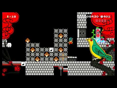 Goomba's Castle 4　クリボーの跳ねる流れる城２ by なみ - SUPER MARIO MAKER - NO COMMENTARY 1bf