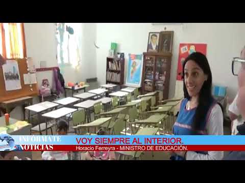 El ministro de educación visitó Monte Leña. #noticias #educación #alegria #tv