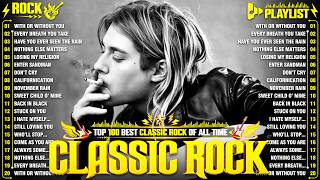 Download lagu Classic Rock Songs 70s 80s 90s Full Album 🎶 Nirvana, Guns N' Roses, AC/DC, Bon Jovi, Metallica, U2 mp3