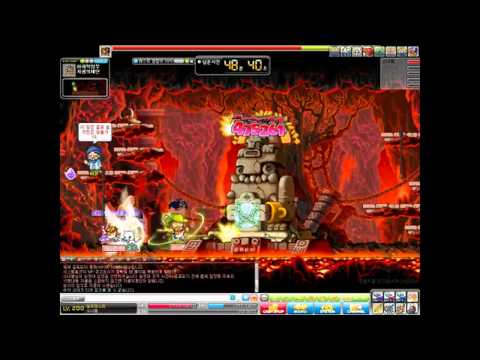 [KMS]Zakum solo play - Lv.200 bowmaster, 1min50sec