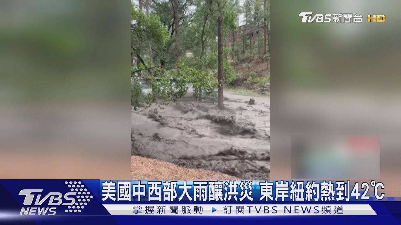 美國天氣太極端! 伊利諾州大雨釀洪災 東岸紐約熱到42℃