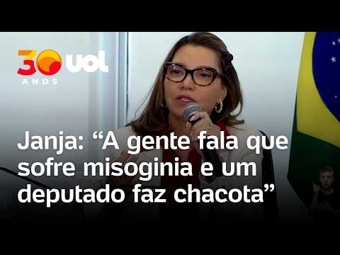 Janja critica ‘deputado que fez chacota’ de misoginia após Lula sancionar leis pró-mulher