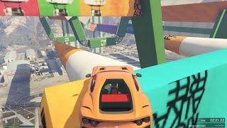 GTA V Online Parkour Race || AirGermany parkour Race