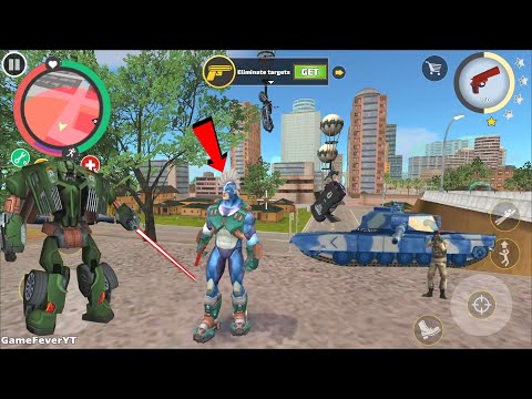 Rope Hero: Vice Town (Rope Hero With 2.0 Multi Universe Mode) Tank Climbing - Android Gameplay HD