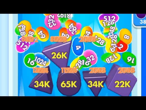Bounce Merge 2048 gameplay mobile Android, iOS New upload all bonus Levels