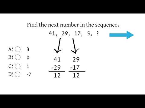 Wonderlic Number Series Sample Solution