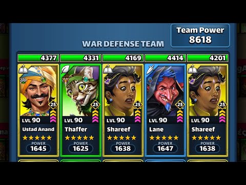 Empires Puzzles : Clover war hits against meta yellow teams top 10 alliance 