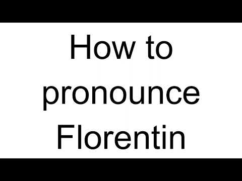How to Pronounce Florentin (Romanian)