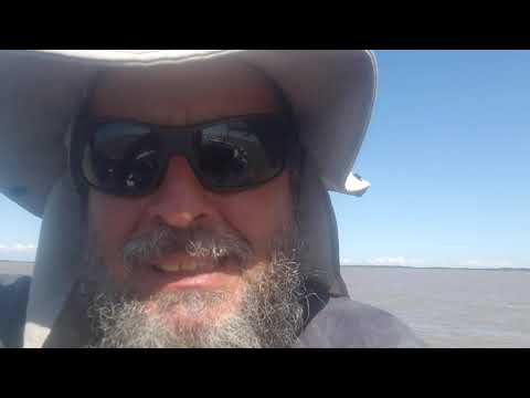 ATRAVESSANDO DA VARZINHA A TAPES RS..COM O ÚNICO DELTA 17  COM BOLINA DO BRASIL