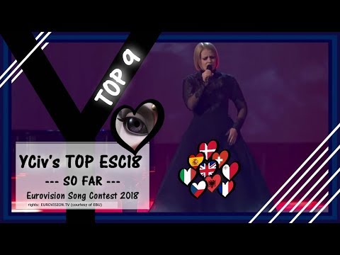 YCiv's TOP 9 (SO FAR) - Eurovision Song Contest 2018 - UK, Denmark, Italy