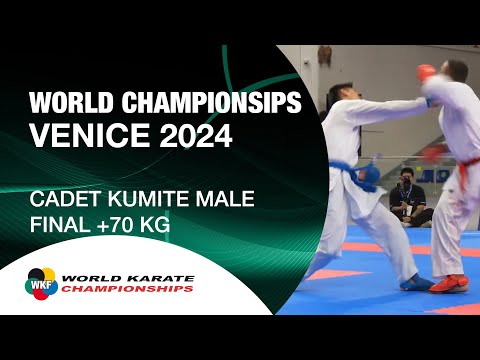 A. CHIBA (JPN) VS R. A. ALBARGAWI (KSA) | CADET KUMITE MALE -70 KG FINAL | WORLD KARATE FEDERATION