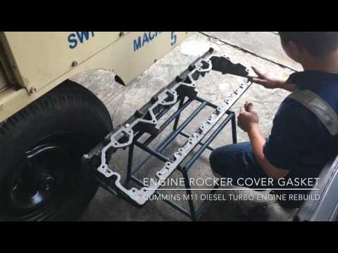 Cummins M11 Diesel Turbo Engine Top Overhaul Time Lapse