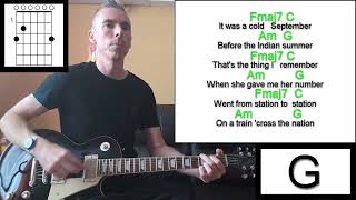 Indian Summer - Stereophonics / Guitar Lesson / Cover / Lyrics