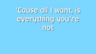 Everything You&#39;re Not- Demi Lovato (FULL STUDIO HD VERSION) W/ON SCREEN LYRICS