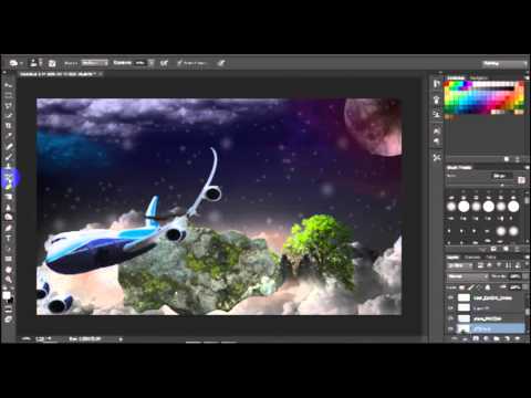 plane crash Speed-Art_Hicham Djaoui''PhotoShop CC''