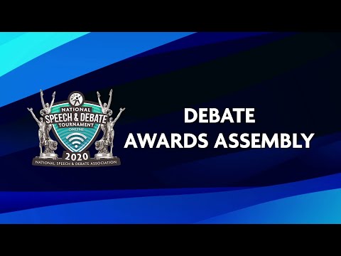 Debate Awards Assembly - Nationals 2020