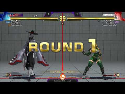 Dee Ancer (F.A.N.G) vs Hermes Venatori (Cammy)