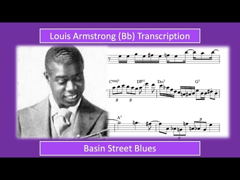 Louis Armstrong – Basin Street Blues (Bb) Transcription