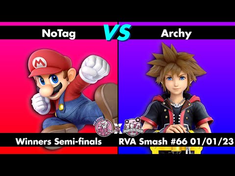 RVA Smash #66: NoTag (Mario) vs Archy (Sora) - Winners Semis - Super Smash Bros Ultimate SSBU