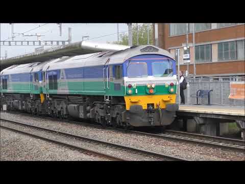 Freight trains at Swindon & Bath spa 16th May 2018
