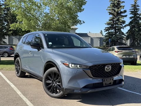 2023 Mazda CX-5 Sport Design w/Turbo AWD in Blue for sale at Park Mazda in Sherwood Park, AB