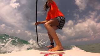 preview picture of video 'Sup Surfing Sdot-Yam Maya Elazar (GoPro)'