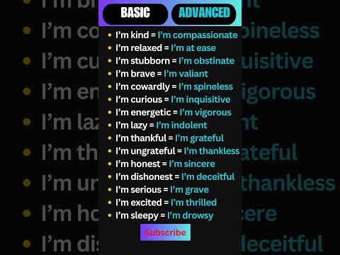 Basic vs Advanced English Words | Sound Smarter Instantly! 🚀 #ieltspreparation #englishvocabulary