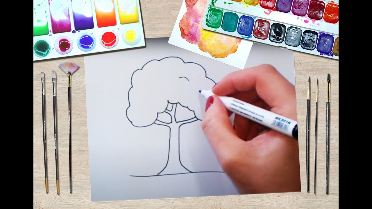 Cum desenez un copac simplu