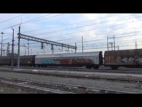 E.483 NORDCARGO IN TRANSITO CON CARRI MERCI A PIACENZA. (PC) 8 - 10 - 2016