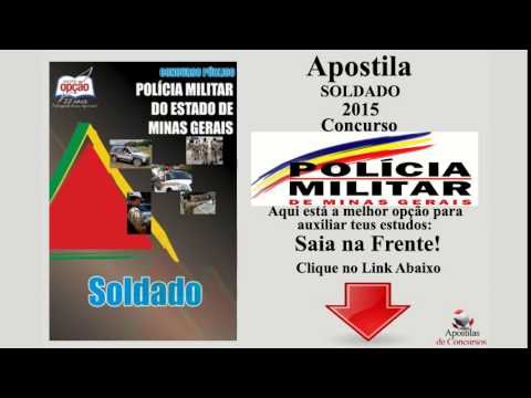 Apostila Policia Militar MG Soldado 2015
