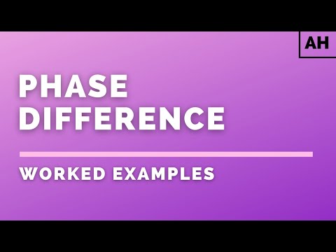 Advanced Higher Physics | Waves | Phase Difference | WORKED EXAMPLES